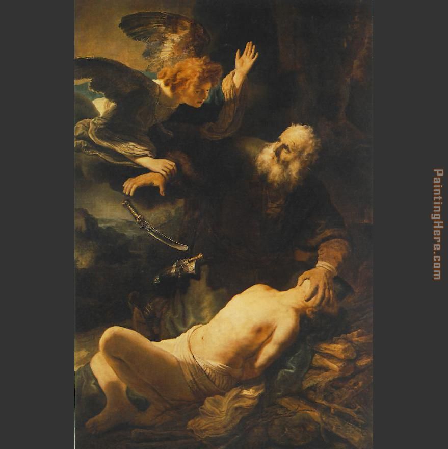 The Sacrifice of Abraham painting - Rembrandt The Sacrifice of Abraham art painting